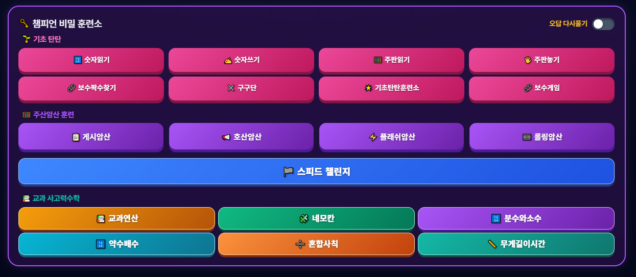 챔피언 비밀 훈련소